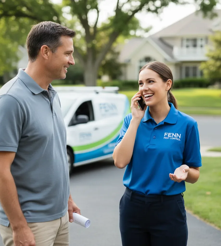 Fenn Pest Control customer support in Hubertus